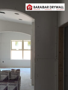 Home drywall installation