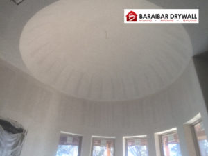Drywall finishing ceiling