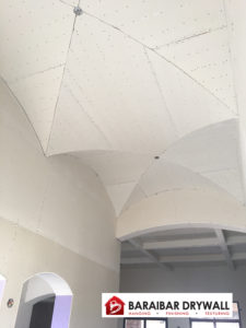 drywall installation ceiling