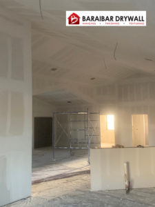 drywall finishing large room