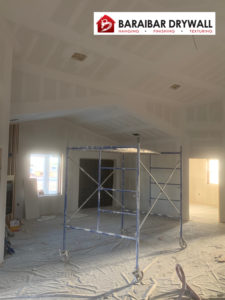 Drywall finishing ready for texture