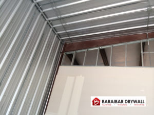 Shop drywall installation